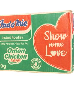 Box of Indomie instant noodles, onion chicken flavor