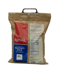 Nutrition facts for Royal Authentic Basmati rice
