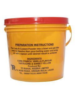 Ingredients and how to prepare Lady B custard powder