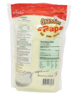 Ingredients, nutrition facts, and how to prepare white Grandios pap ogi akamu koko