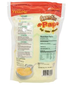 Ingredients, nutrition facts, and how to prepare yellow Grandios pap ogi akamu koko