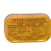 Nutrition facts and ingredients of hot titus sardine with chili pepper