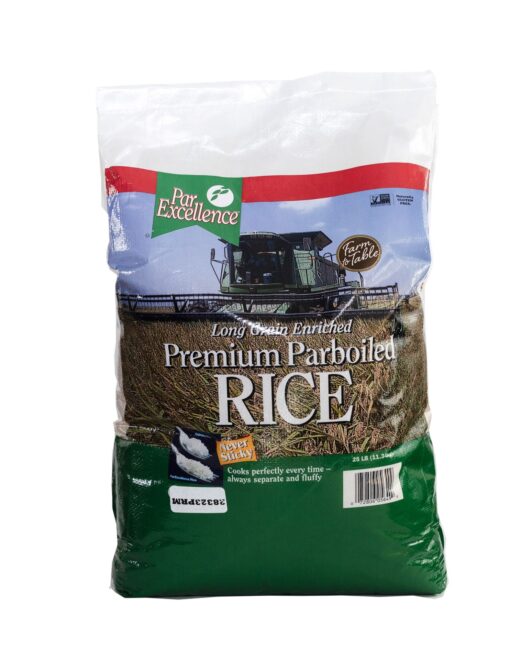 Long grain enriched premium parboiled rice